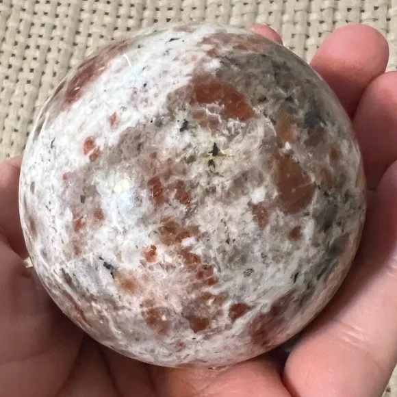 Polished Crystal Palm Stone & Sphere Collection Bundle Set Larvakite Labradorite - Picture 7 of 8